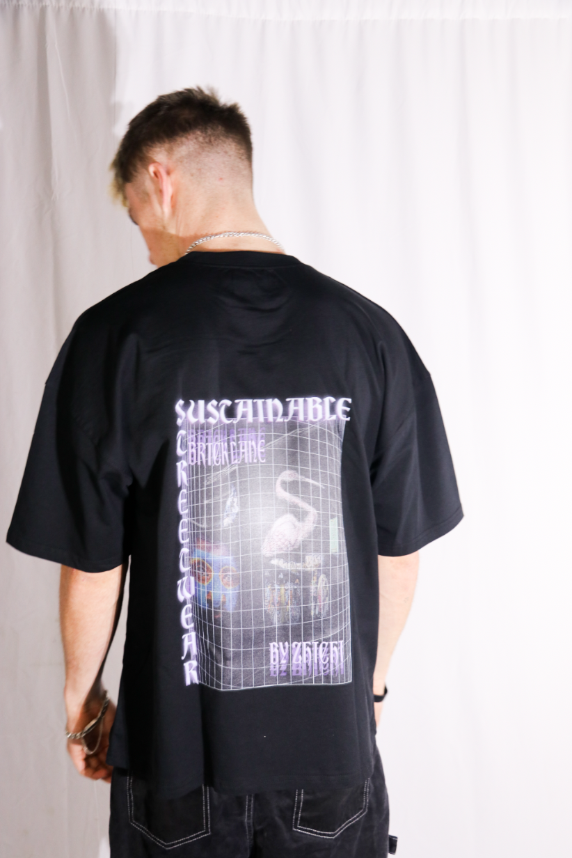 Black Graphic T-Shirt -- SeaCell